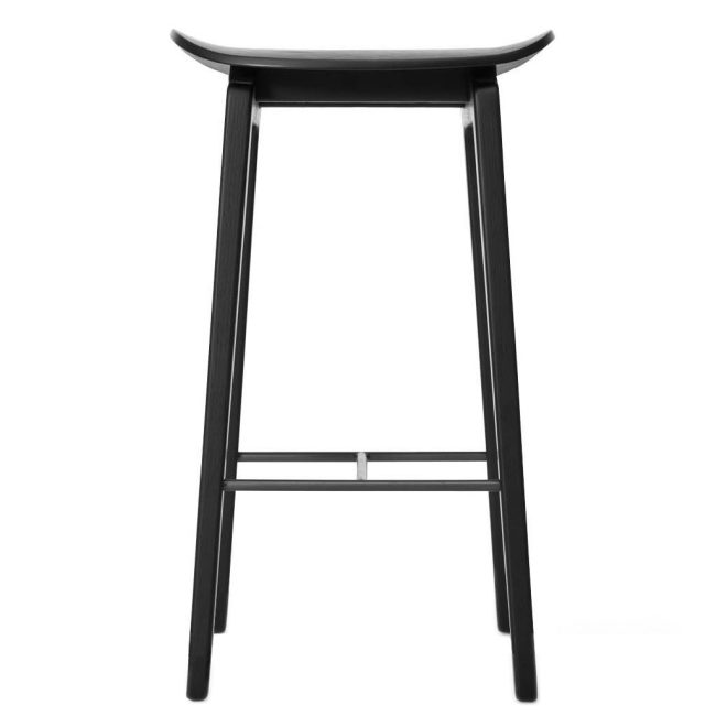 Norr11 ny11 barstol 65 cm svartbetsad ek