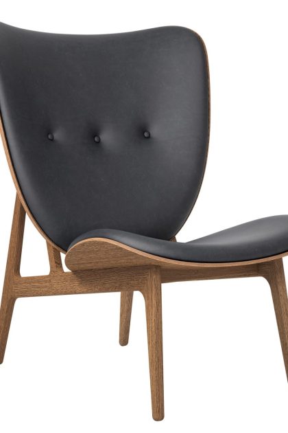 Norr11 elephant lounge leather light smoked oak dunes anthracite