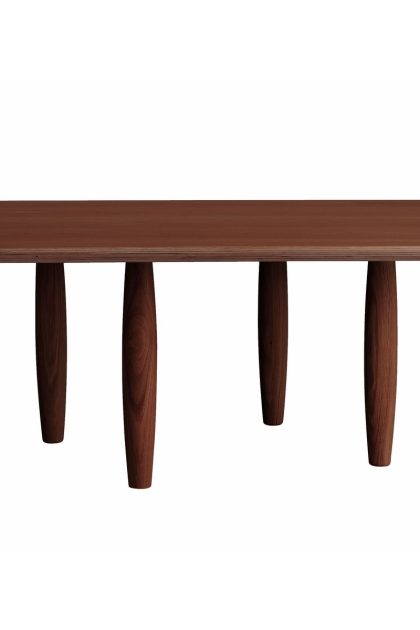 Norr11 oku soffbord 80 cm dark smoked oak