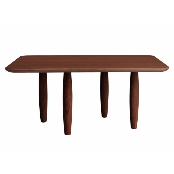 Norr11 oku soffbord 80 cm dark smoked oak