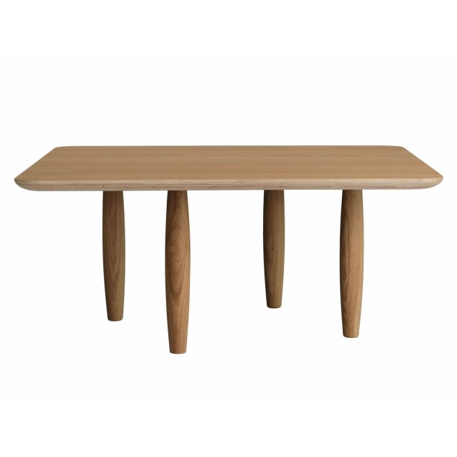Norr11 oku soffbord 80 cm light smoked oak