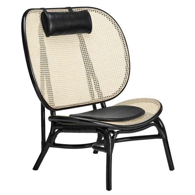 Norr11 nomad loungestol svart