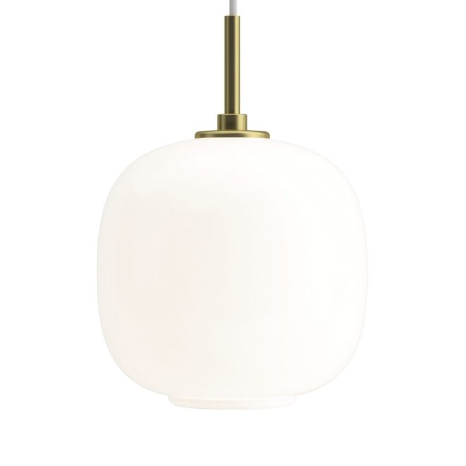 Louis poulsen vl45 radiohuspendel Ø17,5 cm brass-white opal glass