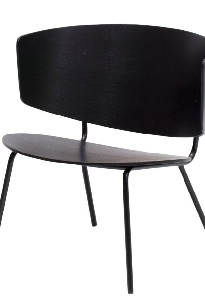 Ferm living herman loungestol svart