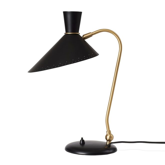 Warm nordic bloom bordslampa black noir