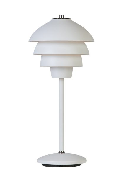 Belid valencia bordslampa Ø18 cm mattvit