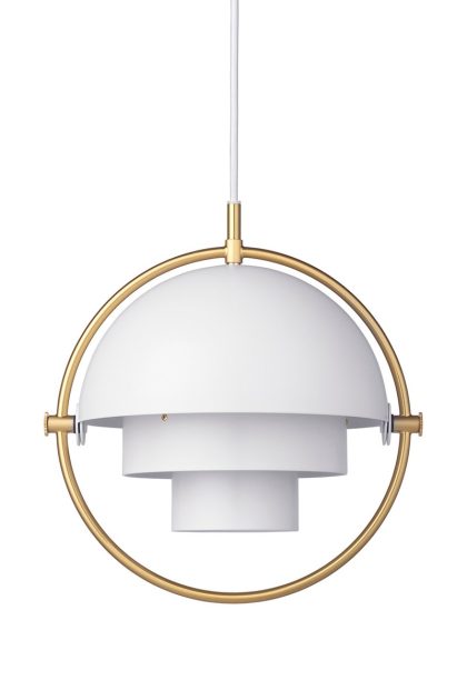Gubi multi-lite taklampa small mässing-vit