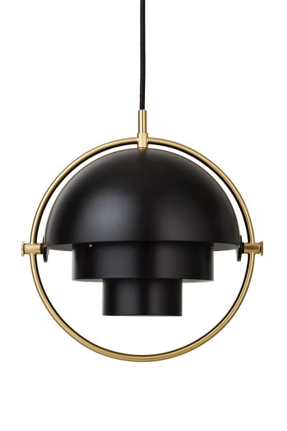 Gubi multi-lite taklampa small mässing-svart