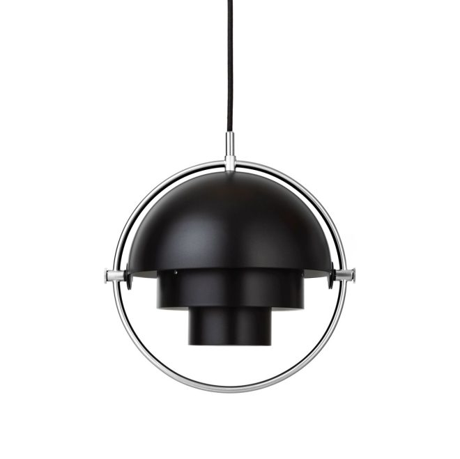 Gubi multi-lite taklampa small krom-svart