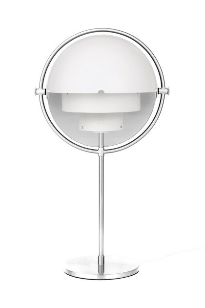 Gubi multi-lite bordslampa krom-vit