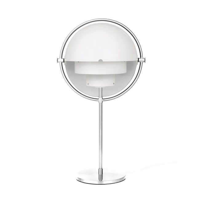 Gubi multi-lite bordslampa krom-vit