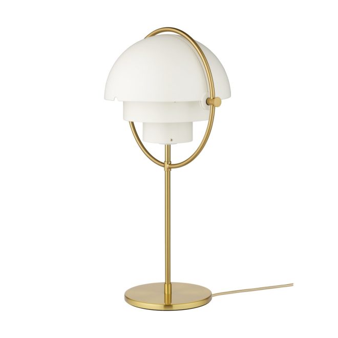 Gubi multi-lite bordslampa mässing-vit