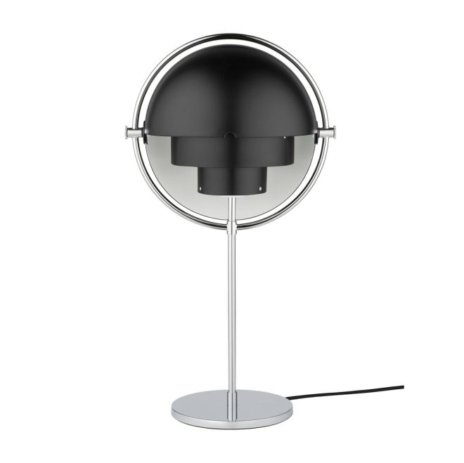 Gubi multi-lite bordslampa krom-svart