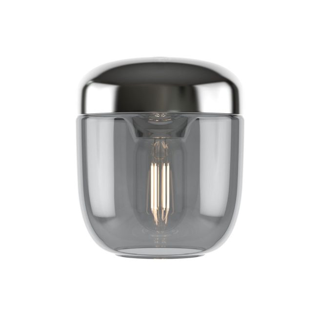 Umage acorn lampskärm polerat stål smoked