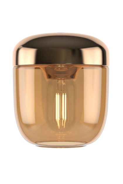 Umage acorn lampskärm amber polerad mässing-amber