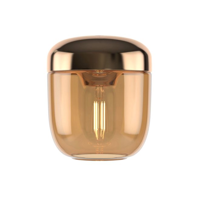 Umage acorn lampskärm amber polerad mässing-amber