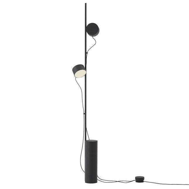 Muuto post golvlampa svart