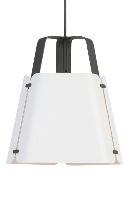 Belid fold pendel Ø34 cm antracit-vit struktur