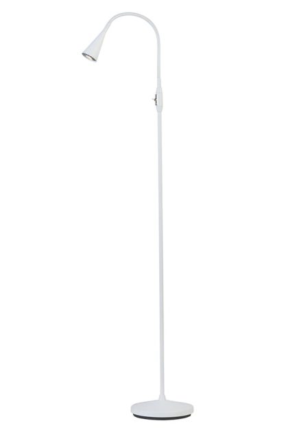 Belid ledro golvlampa mattvit
