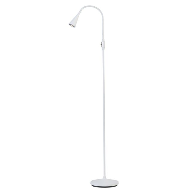 Belid ledro golvlampa mattvit