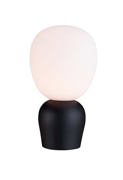 Belid buddy bordslampa opalglas svart