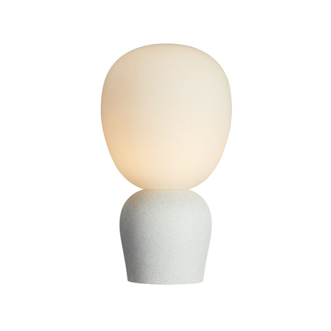 Belid buddy bordslampa opalglas snäckskal