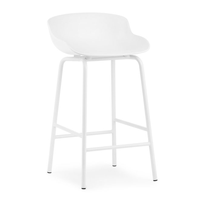 Normann copenhagen hyg barstol metallben 65 cm vit
