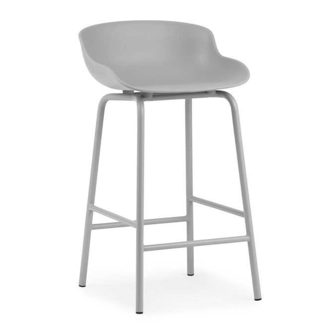 Normann copenhagen hyg barstol metallben 65 cm grå