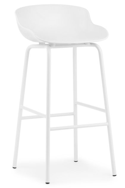 Normann copenhagen hyg barstol metallben 75 cm vit