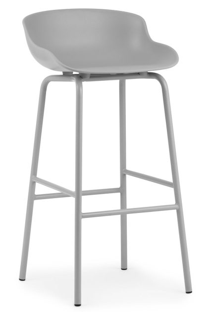 Normann copenhagen hyg barstol metallben 75 cm grå