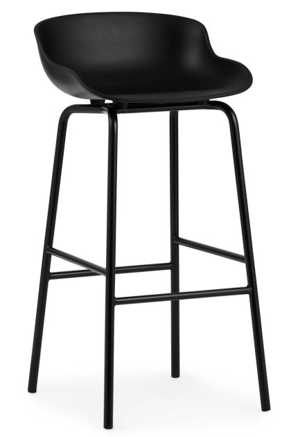 Normann copenhagen hyg barstol metallben 75 cm svart