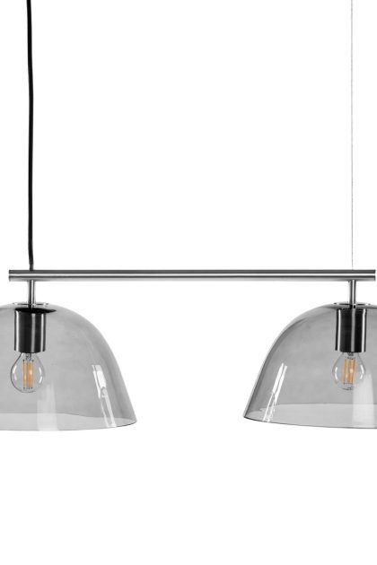 Co bankeryd wendo 70 taklampa rökfärgat glas nickel