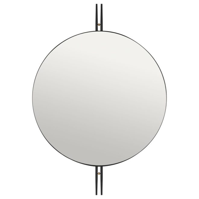 Gubi ioi väggspegel Ø80 cm svart