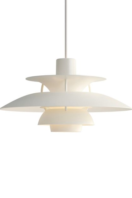 Louis poulsen ph 5 mini pendel monokrom vit