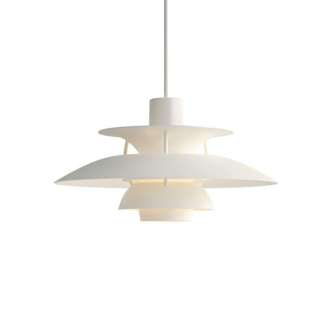 Louis poulsen ph 5 mini pendel monokrom vit