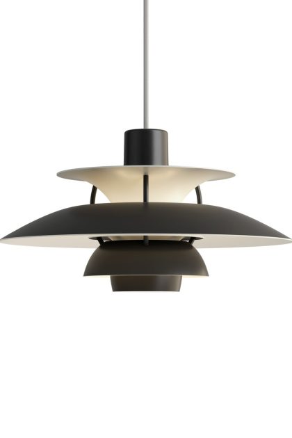 Louis poulsen ph 5 mini pendel monokrom svart