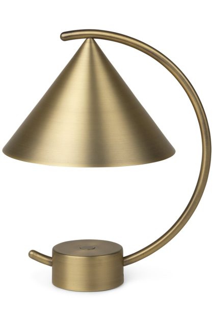 Ferm living meridian bordslampa brass