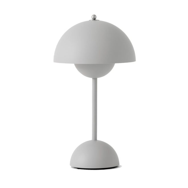 &tradition flowerpot portable bordslampa vp9 matt ljusgrå