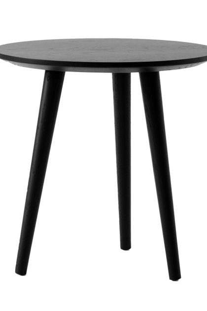 &tradition in between soffbord sk13 Ø48 cm black lacquered oak