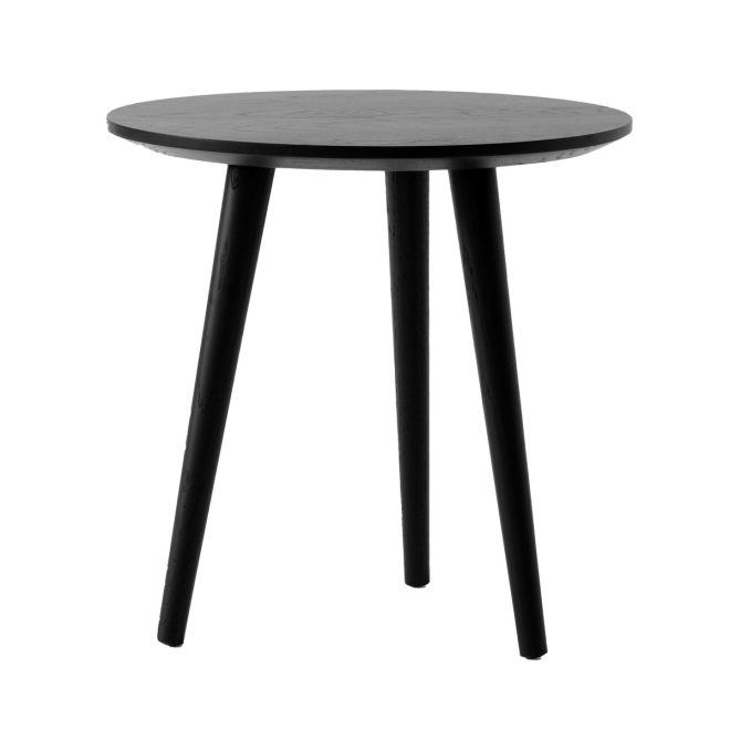 &tradition in between soffbord sk13 Ø48 cm black lacquered oak
