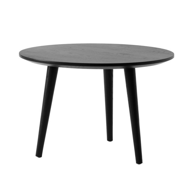 &tradition in between soffbord sk14 Ø60 cm black lacquered oak