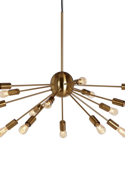 Herstal mir taklampa satin brass