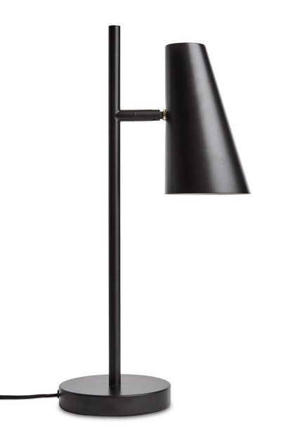 Woud cono bordslampa svart