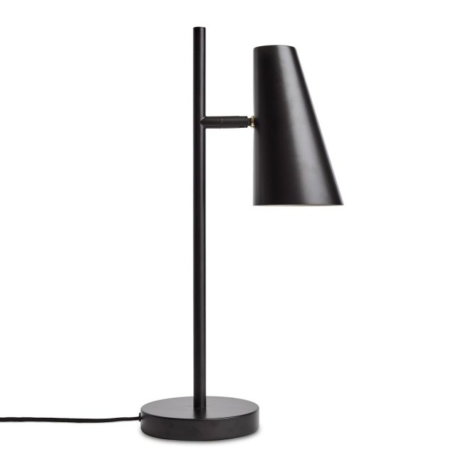 Woud cono bordslampa svart