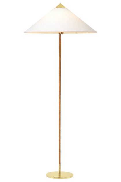 Gubi 9602 golvlampa mässing-canvas