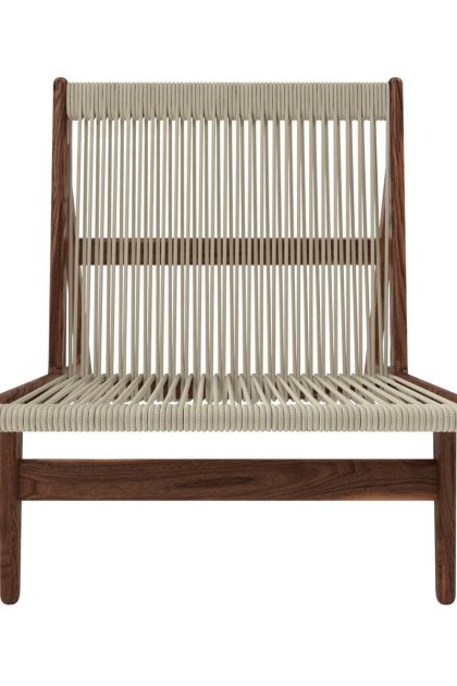 Gubi mr01 initial chair lounge chair oljad valnöt