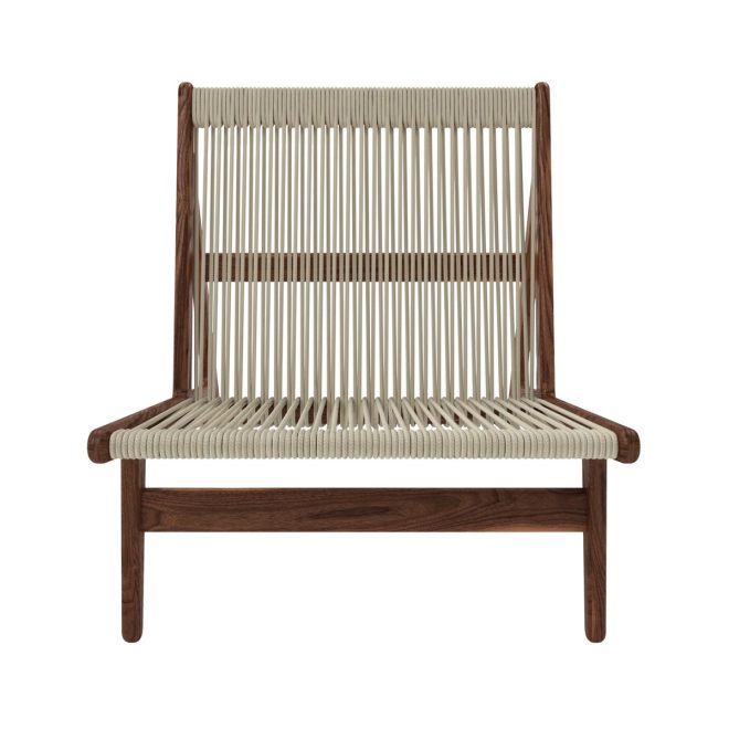Gubi mr01 initial chair lounge chair oljad valnöt