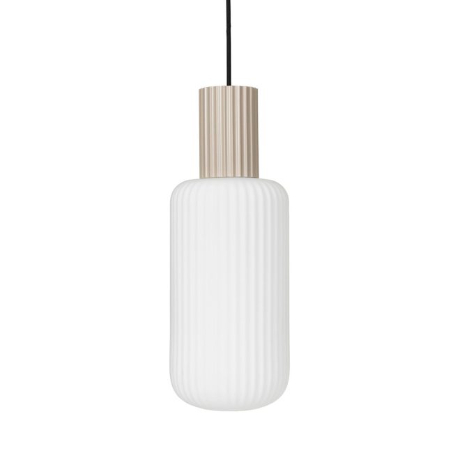Broste copenhagen lolly pendel sand-vit-Ø16 cm