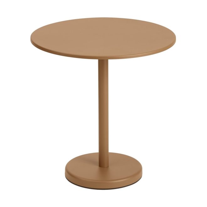 Muuto linear steel bord Ø70 cm burnt orange