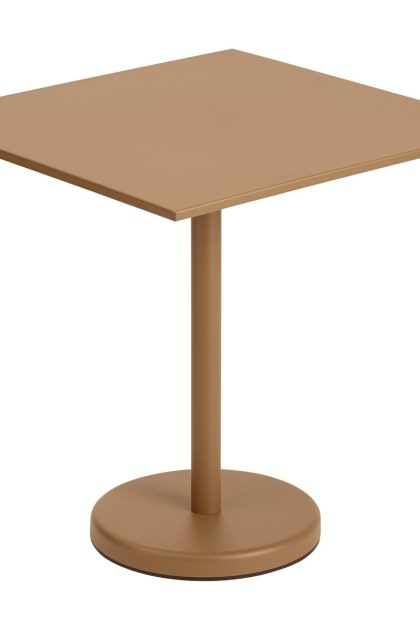 Muuto linear steel bord 70x70 cm burnt orange